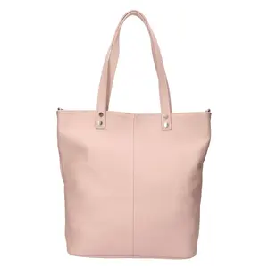 Dámska kožená kabelka Italia Elena - svetlo růžová