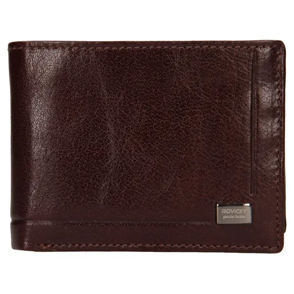 Pánska kožená peňaženka Rovicky Kamil - hnedá