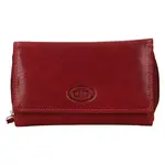 Dámska kožená peňaženka DD Anekta Debra - tmavo červená