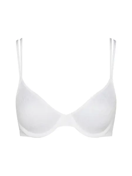 Calvin Klein Underwear Podprsenka 'Sheer Marquisette'  biela