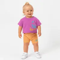 Nike kids girl wild flower boxy tee short 12m