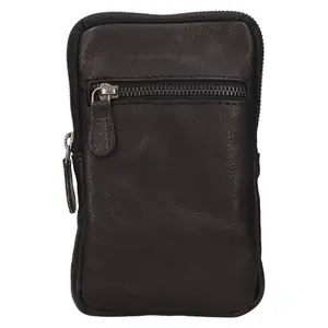 Dámská kožená crossbody kabelka na doklady The Chesterfield Brand Salva - černá