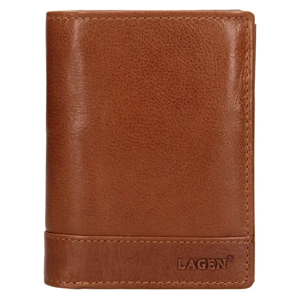 Pánská kožená peněženka Lagen Thores - hnědá