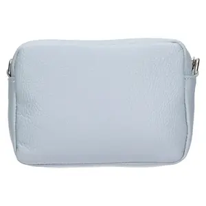 Dámska kožená crossbody kabelka Italia Marika - svetlo modrá