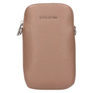 Dámska kabelka na mobil a doklady David Jones Kaila - svetlo hnedá