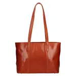 Dámska kožená kabelka Italia Alexandra - koňak