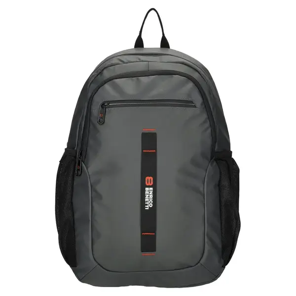 Moderný pánsky batoh Enrico Benetti Leo, polyester, na notebook 15" − šedá 24l