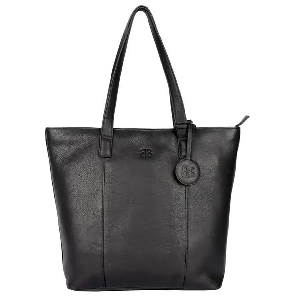 Dámska kožená kabelka Bellicci Alice - čierna