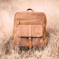 Kožený batoh Sparwell London - koňak