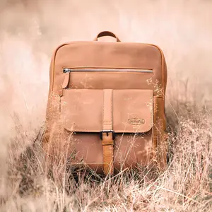 Kožený batoh Sparwell London - koňak