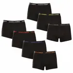 Jack and Jones 7PACK pánské boxerky černé (12165587) XL