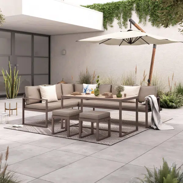 Ambia Garden ZAHRADNÍ JÍDELNÍ SET kov, plast