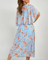 Resti Women's pleated floral midi dress