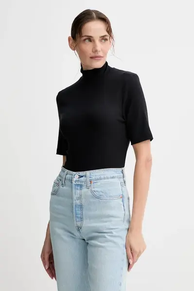 Tričko Marc O'Polo dámské, tmavomodrá barva, s pologolfem, 508207651177