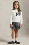 Dívčí šaty Polo Ralph Lauren bílá barva, mini, 312979024001