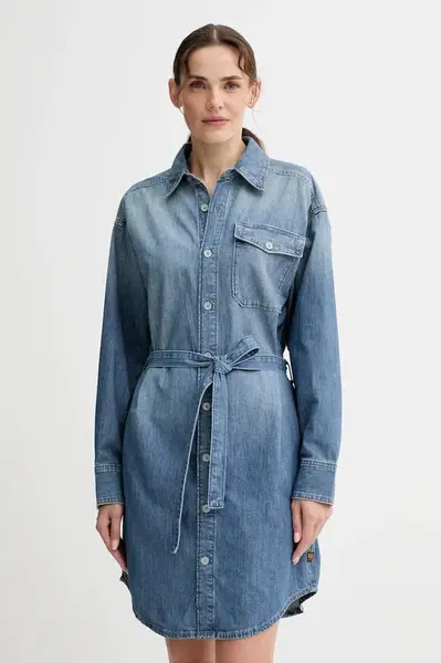 Džínové šaty G-Star Belted