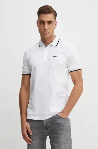 Bavlněné polo tričko BOSS Green Paddy