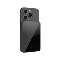 Powerbanka FIXED MagZen 10 Crystal s bezdrátovým nabíjením se standardem Qi2 a podporou MagSafe, 10 000 mAh, černá