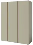 Třídveřová šatní skříň hailee - zelená/dub písečný