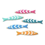 201 Stainless Steel Pendants with Double Sided Enamel
