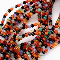 Color Agate Beads Strands
