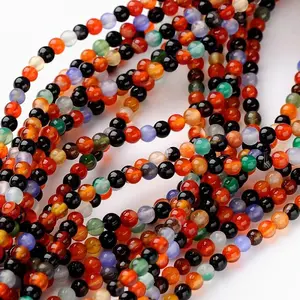Color Agate Beads Strands