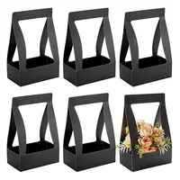 Transparent Rectangle Paper Bouquet Packaging Bags