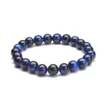 8.5mm Round Dyed Natural Tiger Eye Beads Stretch Bracelet for Girl Women