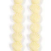 Synthetic Coral Dyed Carved Beads Strands