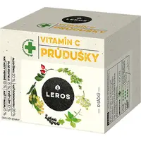 Leros Vitamín C Průdušky bylinný čaj pro podporu zdraví dýchacích cest 10x1,5 g