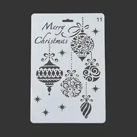Creative Christmas Plastic Drawing Stencil