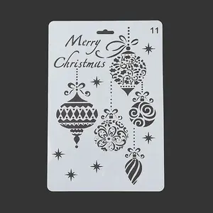 Creative Christmas Plastic Drawing Stencil