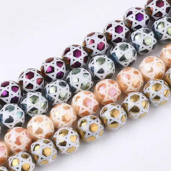 Electroplate Glass Beads Strands