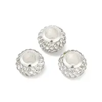 Alloy Rhinestone Clay Pave Beads