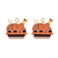Thanksgiving Day Theme Alloy Enamel Pendants