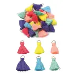 30Pcs 6 Colors Polycotton(Polyester Cotton) Tassel Pendant Decorations