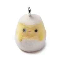 Flocky Resin Pendants