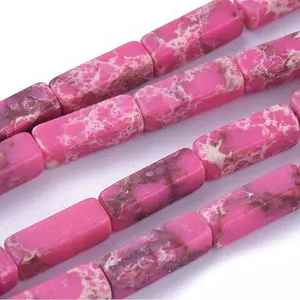 Synthetic Imperial Jasper Beads Strands