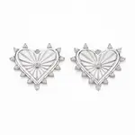 Brass Micro Pave Clear Cubic Zirconia Pendants