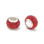 Rondelle Polymer Clay European Beads