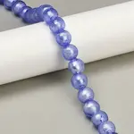 Handmade Silver Foil Glass Beads Strands