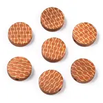 Painted Natural Wood Beads