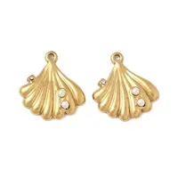 304 Stainless Steel Rhinestone Charms