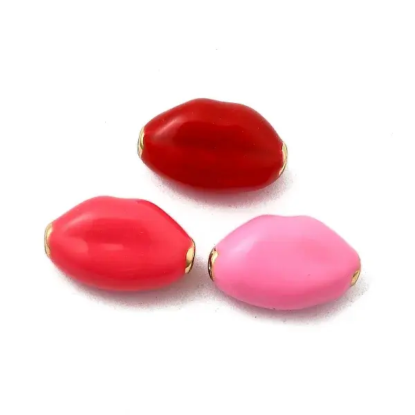 Brass Enamel Beads