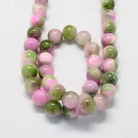 Natural Dyed Persian Jade Gemstone Bead Strands