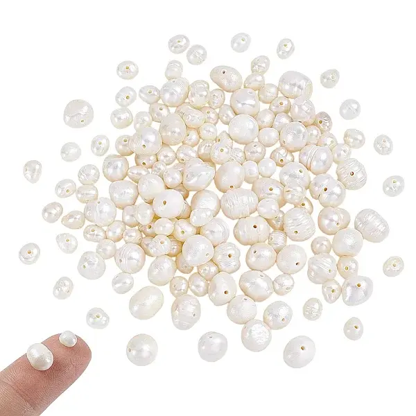 2 Strands 2 Style Grade A Natural Cultured Freshwater Pearl Beads Strands