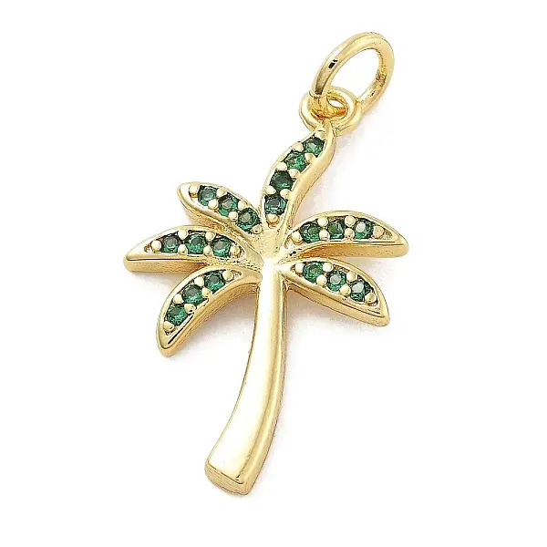 Rack Plating Brass Micro Pave Cubic Zirconia Pendants