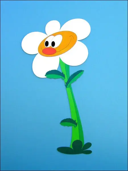 Dekorace na zeď kopretina