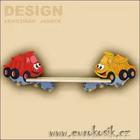 Dětská polička nákladní auta 90cm