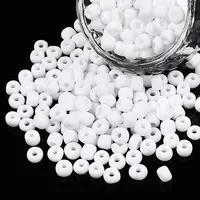 Frosted Opaque 6/0 Glass Seed Beads